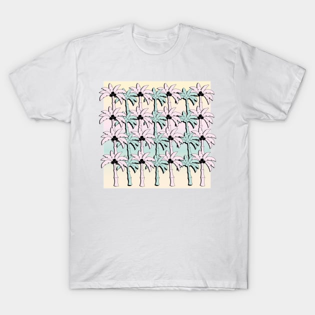 Tropical Palm Tree Poster T-Shirt by fivemmPaper